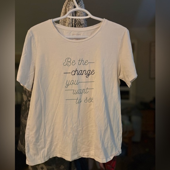 Banana Republic Tops - Banana Republic White Graphic Tee